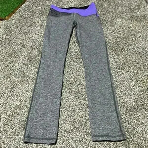 ivivva Girls Gray Leggings Size 14 Athletic Pants Full Length Lululemon